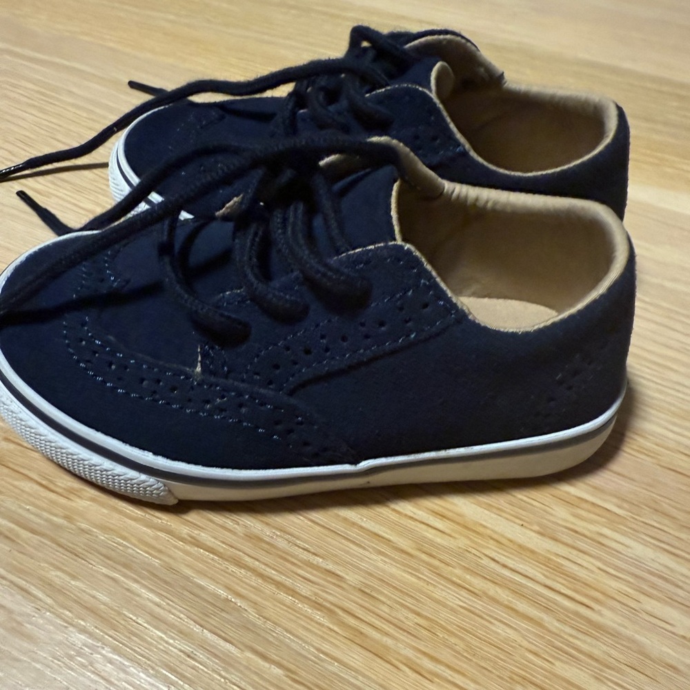 Janie and Jack Classic Navy Baby Shoes, Size 7